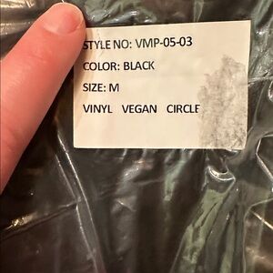 Vixen Black Vegan Vinyl Circle Skirt